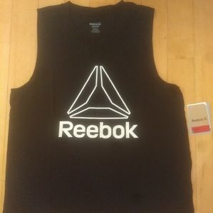 Reebok logo muscle tank